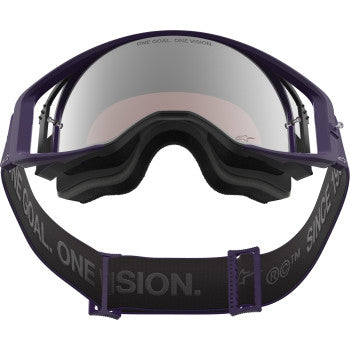 ALPINESTARS GOGGLES Supertech Goggle - Hunta 96 XXV - Purple/White - Silver Mirror Lens 5101226-3168