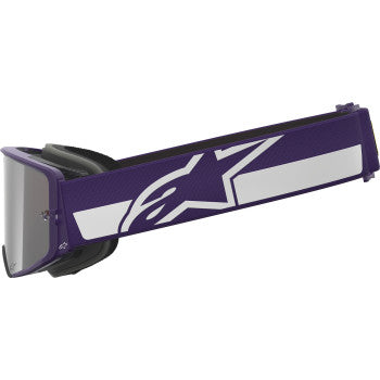 ALPINESTARS GOGGLES Supertech Goggle - Hunta 96 XXV - Purple/White - Silver Mirror Lens 5101226-3168