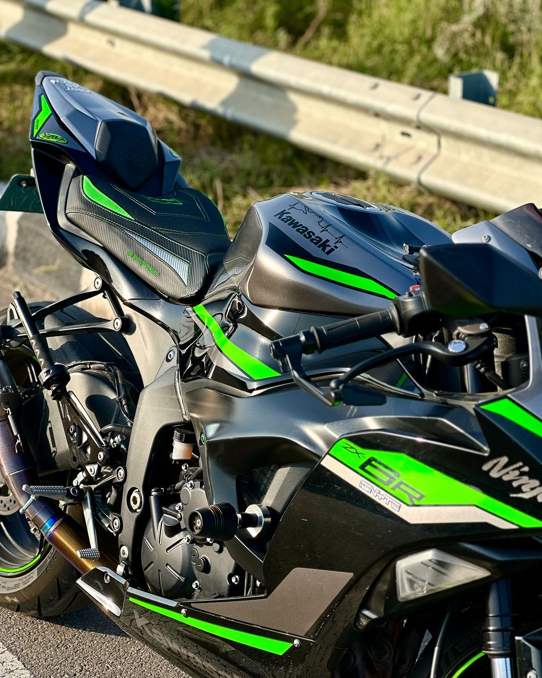 Tappezzeria Italia Kawasaki Ninja ZX6R 2019-2025 Seat Cover Comfort in Green