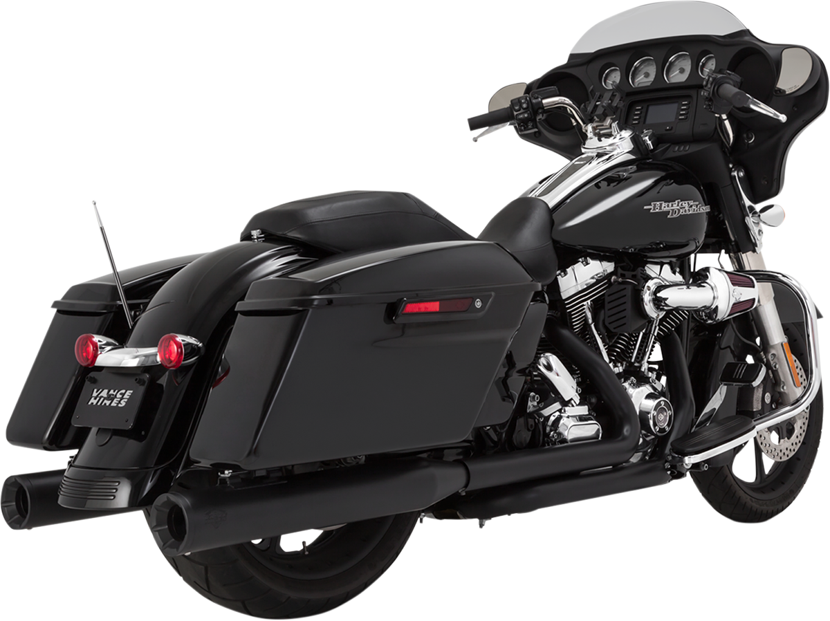 VANCE & HINES 4" Eliminator Mufflers - Black Glide/Road King 46703