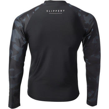 SLIPPERY Rashguard Long Sleeve Underwear - Black/Camo - XS 3250-0128