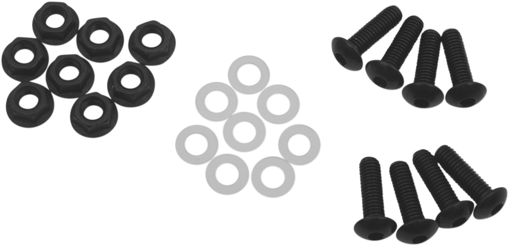 PUIG HI-TECH PARTS Windscreen Screw Kit - Black 0956N