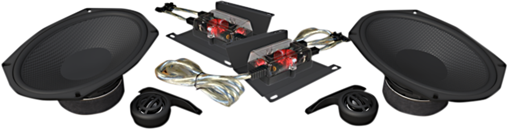 WILD BOAR AUDIO Lid Speakers - 6" x 9" Harley-Davidson Road King/Glide WBS 1694