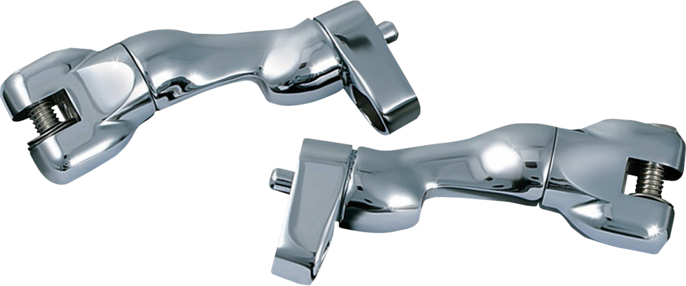 KURYAKYN Adjustable Passenger Footpeg Mount - Chrome 7504