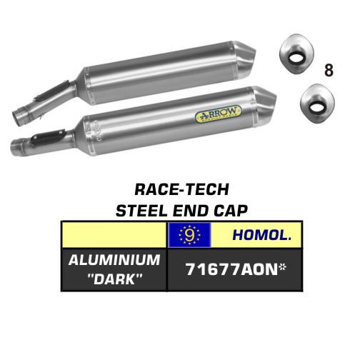 Arrow Aprilia Rsv 1000 R '04/05-Tuono 1000 '06 Aluminium Black Silencer 71677aon