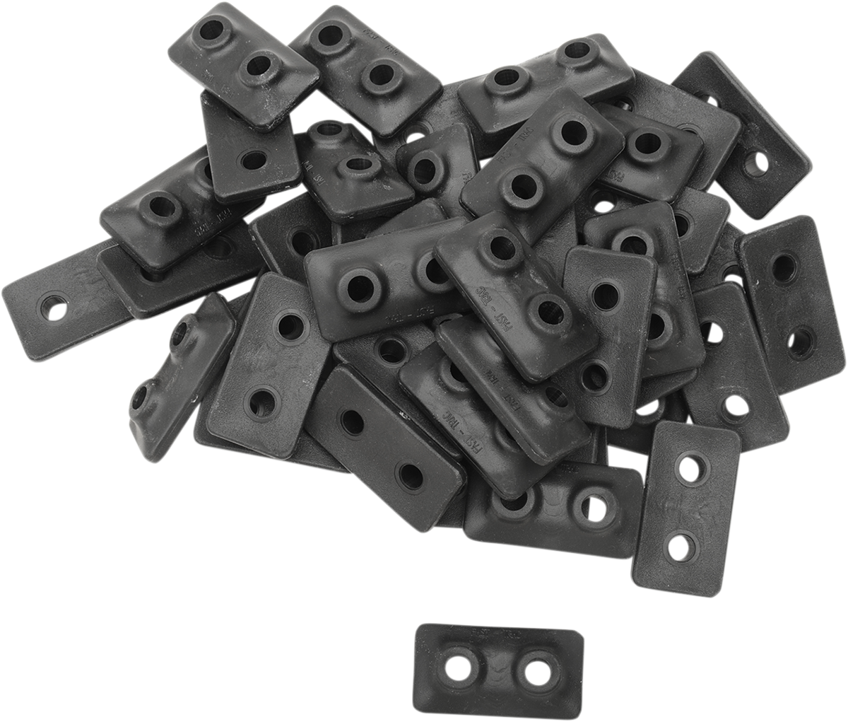 FAST-TRAC Extra Large Backer Plates - Black - Twin - 48 Pack 510-48