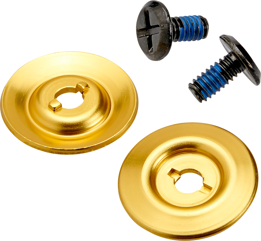 BILTWELL Gen 2 Hardware Kit - Black Screw - Gold Baseplate 0034-150-66