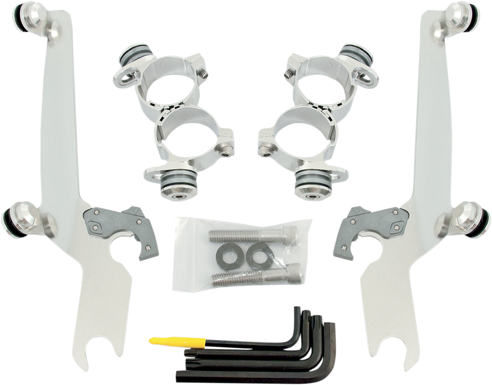 MEMPHIS SHADES Sportshield Trigger-Lock Mounting Kit - Polished - XL48 MEK1985