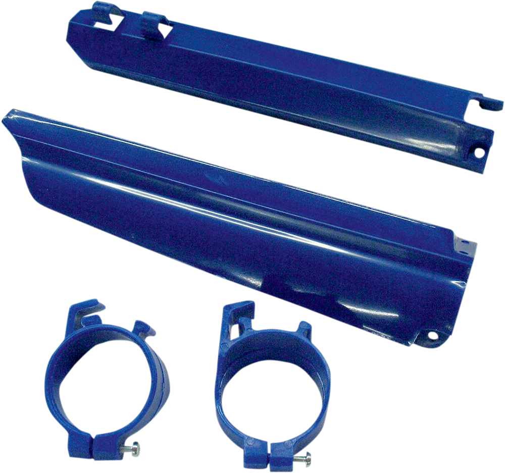UFO Fork Cover - Blue NO SPEEDO CABLE MOUNTS YA03803-089