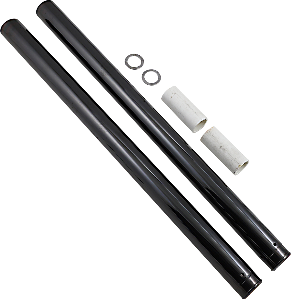 CUSTOM CYCLE ENGINEERING Black Diamond-Like Fork Tubes - 49 mm - 29.50" Length T2015DLC