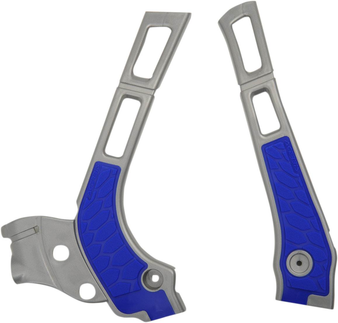 ACERBIS X-Grip Frame Guards - Silver/Blue 2464741404