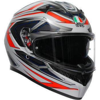 AGV K3 Helmet - Space - Matte White/Red Fluo - XL 2118381004-020-XL