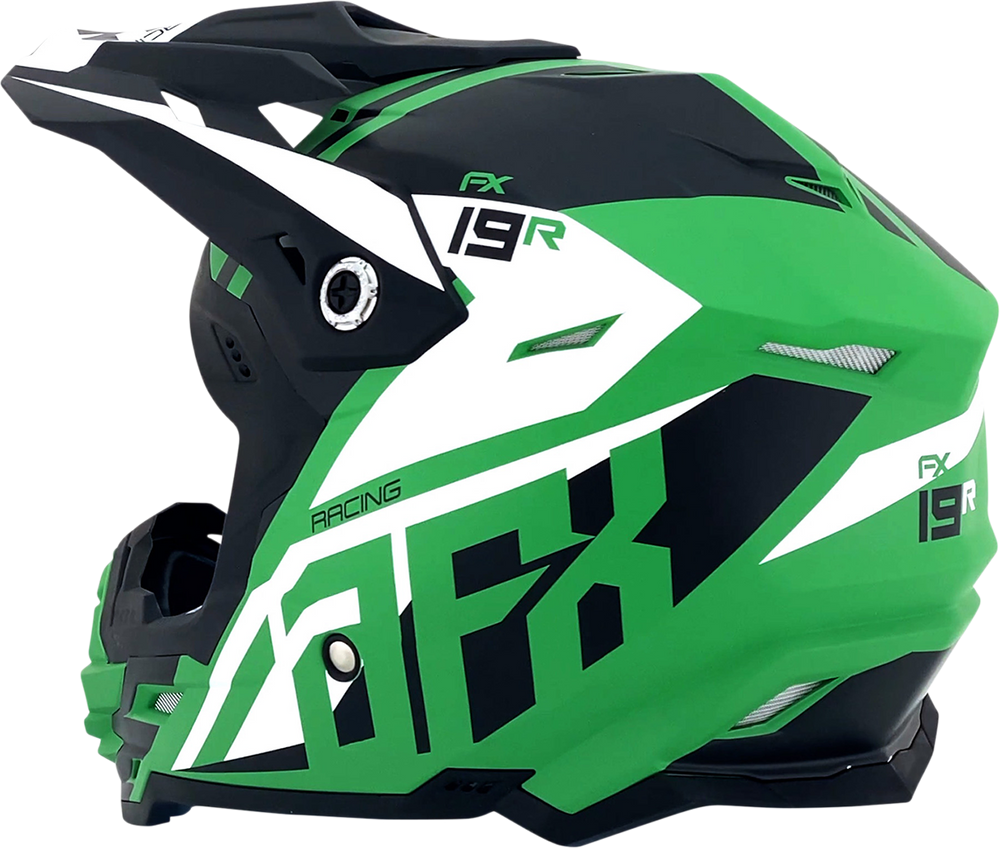 AFX FX-19R Helmet - Racing - Matte Green - XL 0110-7081
