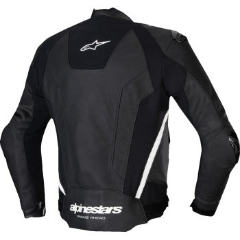 ALPINESTARS Missile v3 Leather Jacket - Black/White - US 38 / EU 48 3100125-12-48