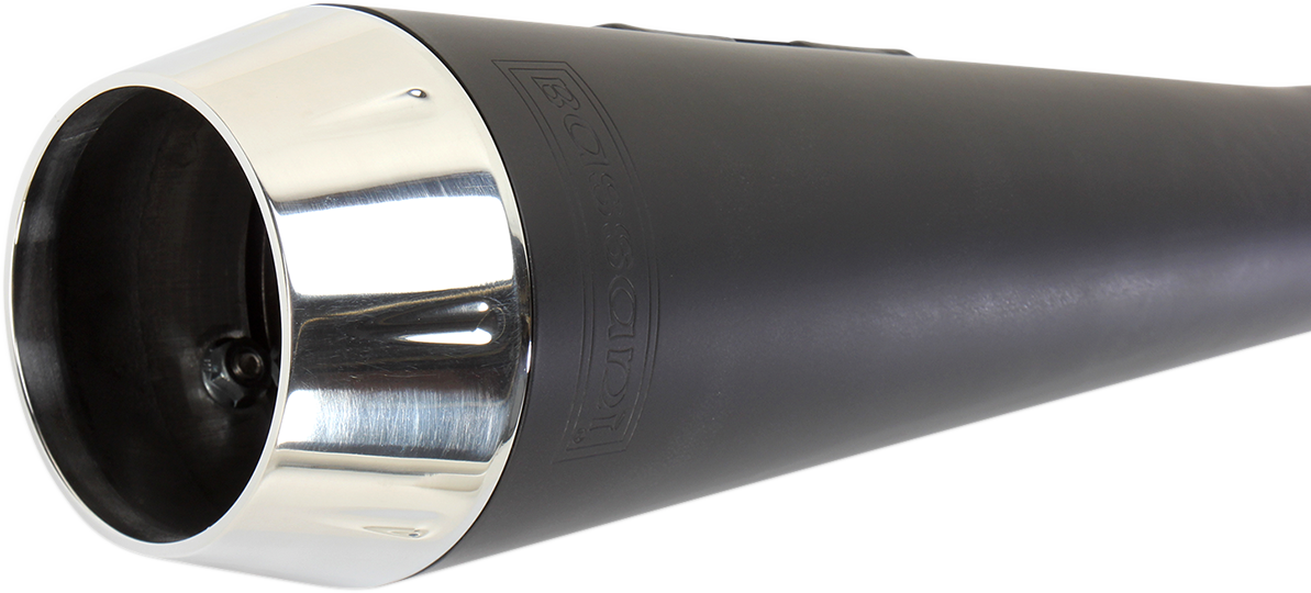 BASSANI XHAUST Road Rage Exhaust - Black - Short - '06-'17 Dyna FXD 13122J