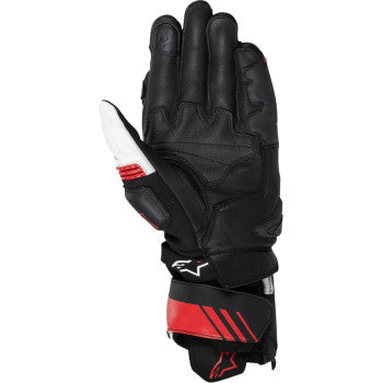 ALPINESTARS GP Plus R V3 Leather Gloves - Black/White/Bright Red - 2XL 3550825-1304-2X