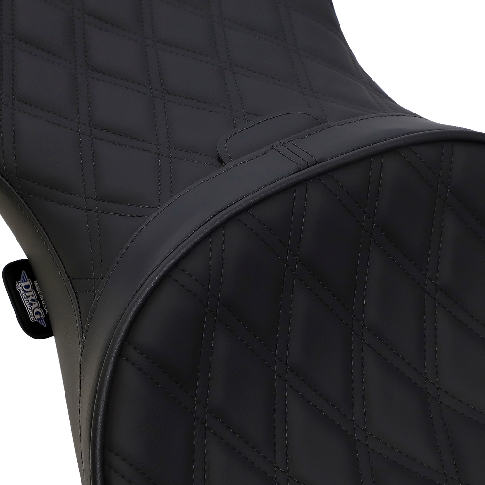 DRAG SPECIALTIES Low Touring Seat - Diamond - Driver's Backrest - FL '08-'22 0801-1008