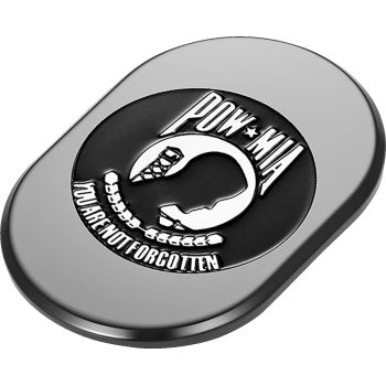 FIGURATI DESIGNS Antenna Cover - Right Rear Fender - POW-MIA - Black FD55-AC-BLK-RT