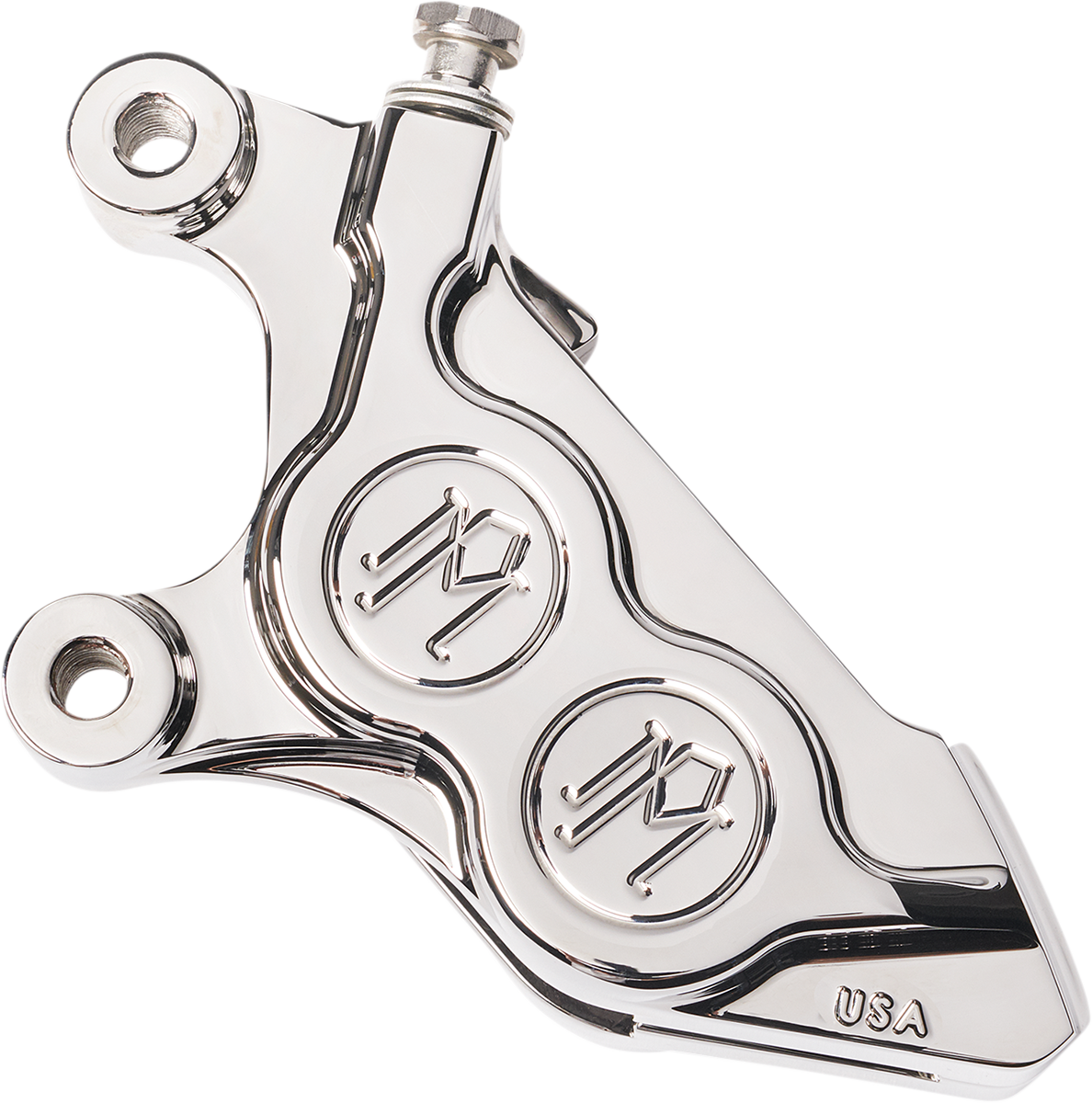 PERFORMANCE MACHINE (PM) 4-Piston Caliper - Chrome - Left Front 0052-2425-CH