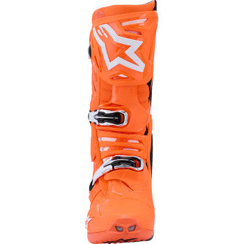 ALPINESTARS Tech 10 Supervented Boots - Fluorescent Orange/Black/White - US 10 / EU 44.5 2010520-4512-10