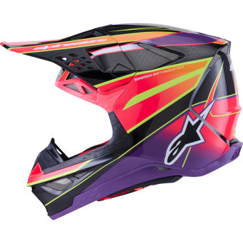 ALPINESTARS Supertech M10 Helmet - MIPS® - Era - Gloss Pink/Violet/Yellow Fluo - XL 8301223-3145-XL