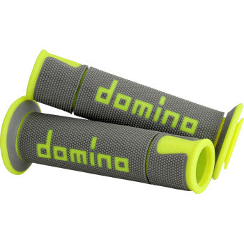 DOMINO A450 Grips - Domino - Gray/Fluorescent Yellow A45041C5052