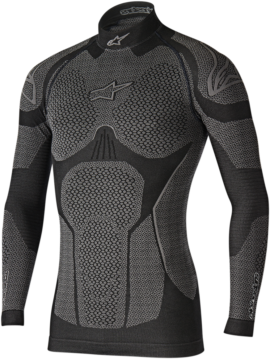 IN STOCK ALPINESTARS Ride Tech Winter Long Sleeve Underwear Top - Black/Gray - M/L 4752117106-M/L