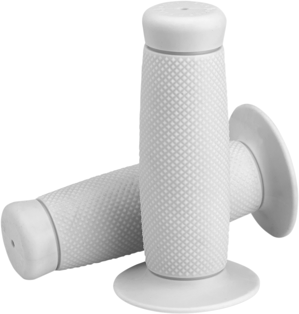 BILTWELL Grips - Renegade - 1" - White 6704-0201