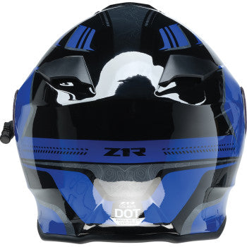 Z1R Solaris 2.0 Helmet - First Tracks - Electric - Dual Pane - Black/Blue - 2XL 0120-0836