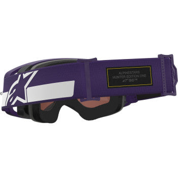 ALPINESTARS GOGGLES Supertech Goggle - Hunta 96 XXV - Purple/White - Silver Mirror Lens 5101226-3168