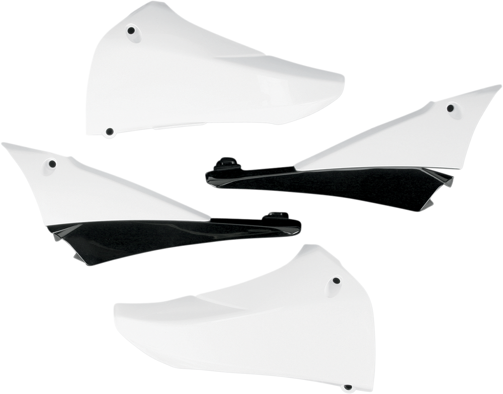 UFO Upper Radiator Shrouds - White/Black YA04823-046