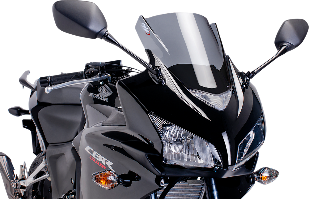 PUIG HI-TECH PARTS Race Windscreen - Dark Smoke - CBR500RR 6479F