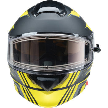 Z1R Solaris 2.0 Helmet - First Tracks - Electric - Dual Pane - Black/Hi-Viz - XL 0120-0841