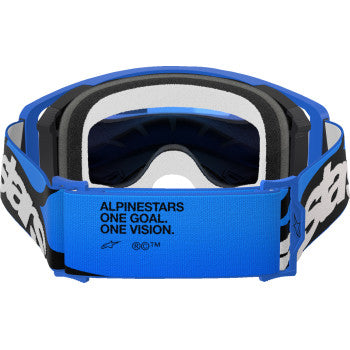 ALPINESTARS GOGGLES Supertech Goggle - Stream - Blue - Blue Mirror 5100625-7271