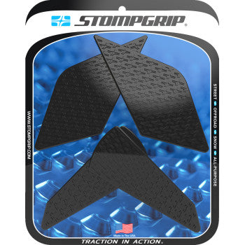 STOMPGRIP Traction Pad Tank Grips - Icon - Black - Ninja ZX-4RR 55-14-0204B