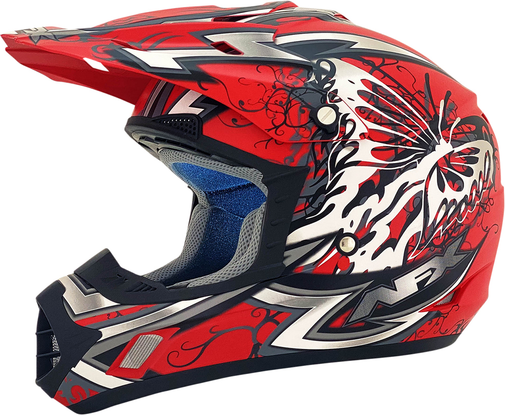 AFX FX-17 Helmet - Butterfly - Matte Ferrari Red - Large 0110-7119
