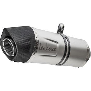 LEOVINCE LV One EVO Slip-On Muffler - Silver - Stainless Steel TRK 702X 2024 14446EU