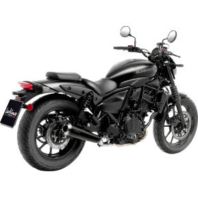 LEOVINCE Classic Racer Slip-On Muffler - Black - Eliminator 500 2024 15010BU