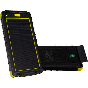 RidePower Portable Power Bank with LED Light/Solar Panel and 2 USB RPSOLAR10K
