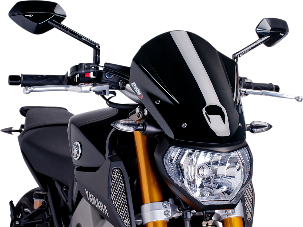 PUIG HI-TECH PARTS New Generation Windscreen - Black - MT09 6861N