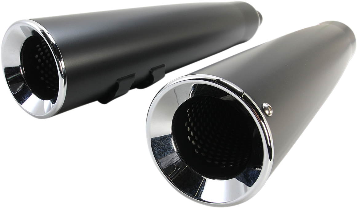 COBRA Power Flo Mufflers for FL 2017-2020 - Black 6214RB