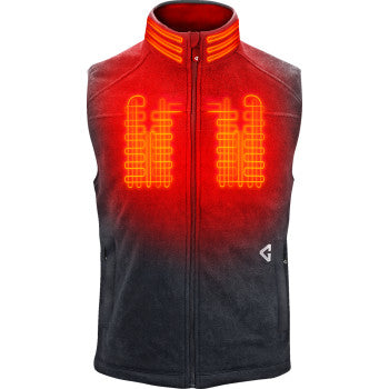 GERBING HEATED CLOTHING 7V Thermite Fleece Heated Vest 2.0 - Gray - Small GERTFVST7VMGS
