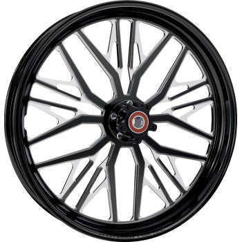 PERFORMANCE MACHINE (PM) Wheel - Nivis - Front - Dual Disc/with ABS - Black/Contrast Cut Platinum - 21x3.5 1204-7106R-NVSAJAP-B