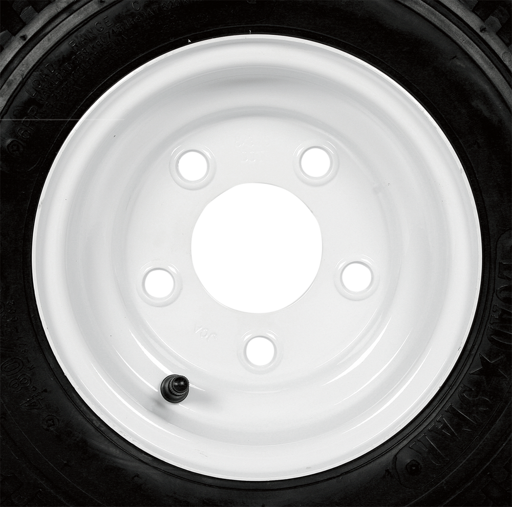 KENDA Tire/Wheel - Load Range C - 4.80-8 - 5 Hole - 6 Ply 30060