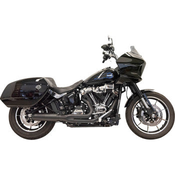 BASSANI XHAUST 2-into-1 Exhaust System with Superbike Muffler - 4" - Black - Softail M8 2025 1800-2756