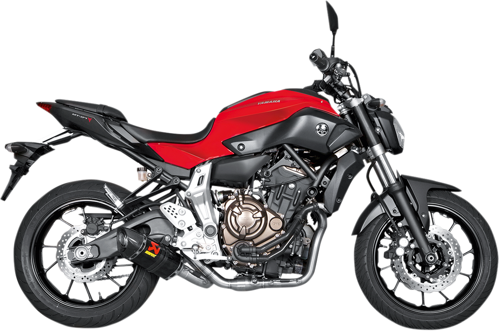 AKRAPOVIC  S-Y7R2-AFC  Stainless Steel/Carbon Fiber Race Exhaust MT-07/FZ-07 XSR 700/Tracer 900 GT  2016-2024  1810-2226