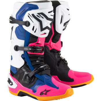 ALPINESTARS Daytona Coast Limited Edition Tech 10 Boots - White/Blue/Pink - US 12 2010020-2014-12