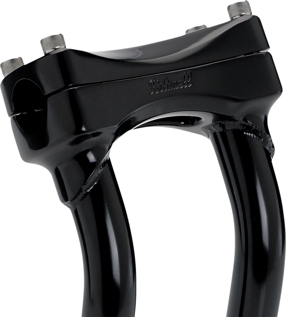 BILTWELL Risers - Murdock - Oversized - Pullback - 10" - Black 6414-201-10