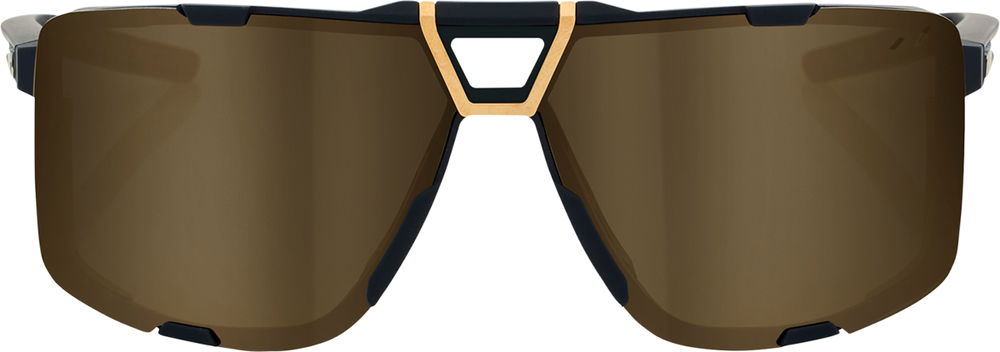 100% Eastcraft Sunglasses - Soft Tact Black - Soft Gold Mirror 61045-258-01