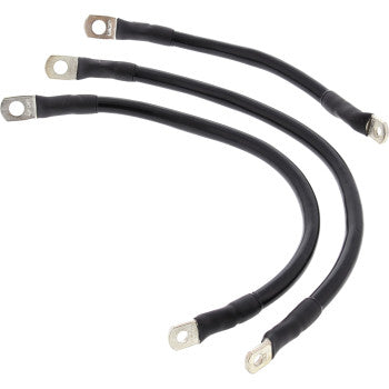 ALL BALLS Battery Cable Kit - Black 79-3009-1